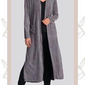 Women's Gray Long Robe